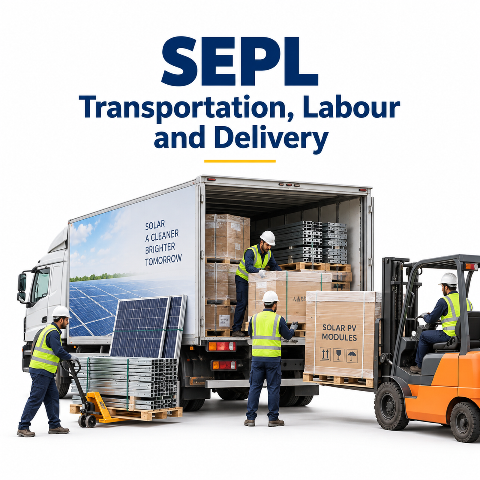 SEPL Solar Logistics, Material Handling & Site Delivery Services