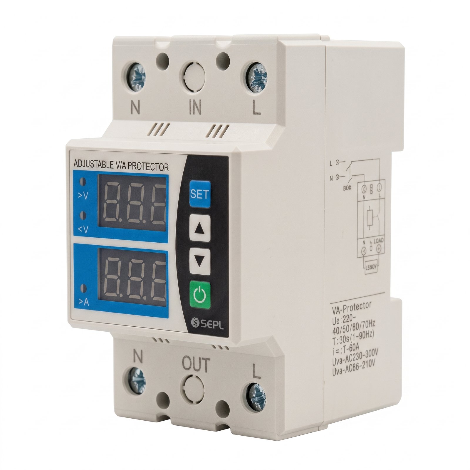 SEPL 80A Adjustable Voltage & Current Protection Device