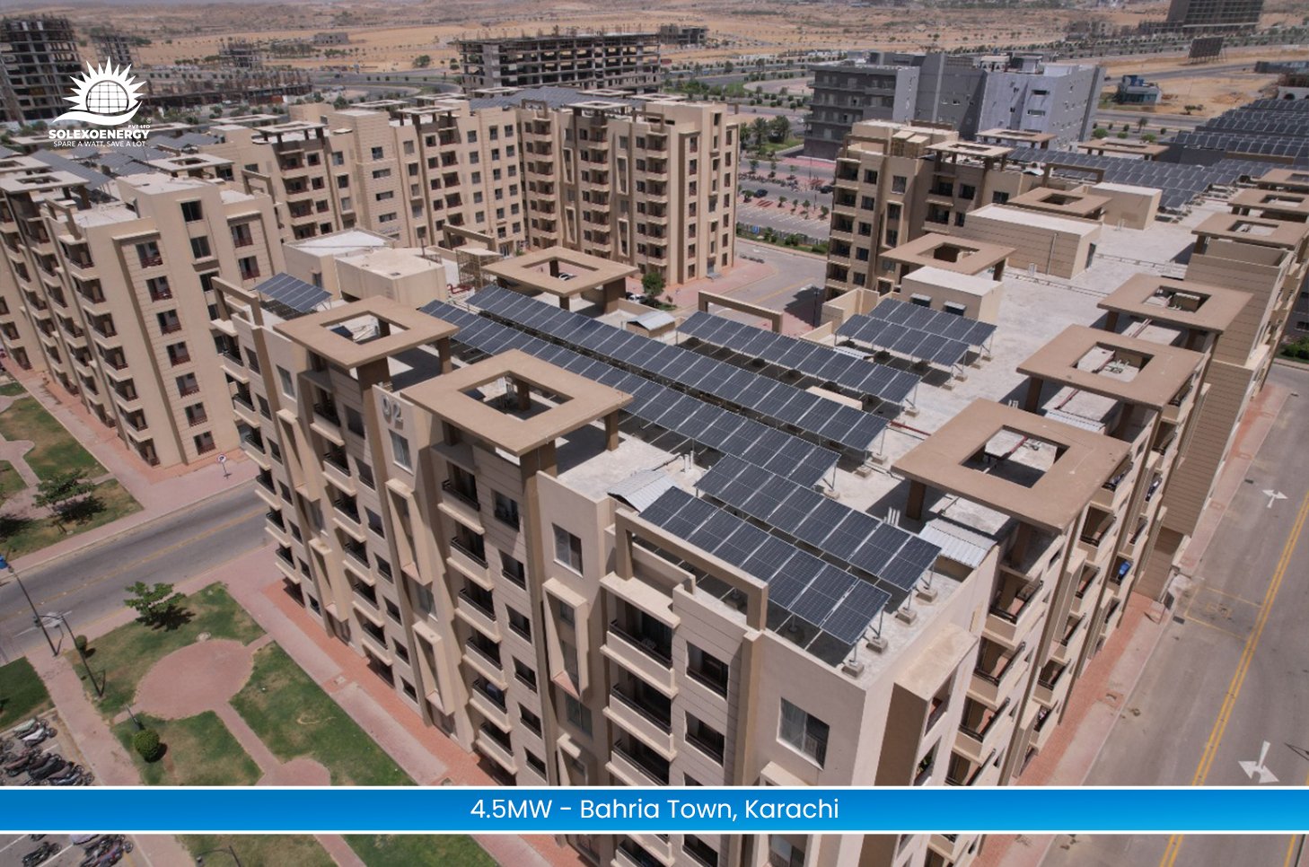 Bahria Town Karachi – 4.5 MW Solar Project by Solexo Energy